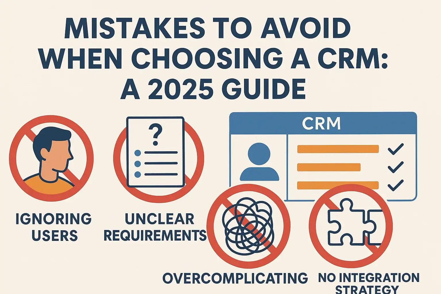 Mistakes to Avoid When Choosing a CRM: A 2025 Guide